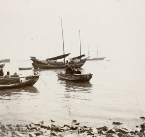 Junks in harbour, Weihaiwei