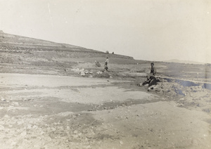 Road washed away by rains, Weihaiwei