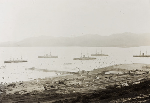 British fleet in harbour, Weihaiwei