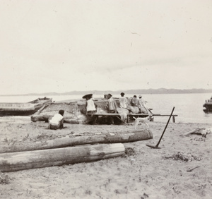 Repairing a boat, Weihaiwei