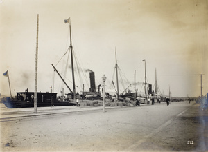 Wharves at new harbour, Tsingtao