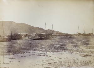 Junks wrecked due to the 1874 typhoon, Macau