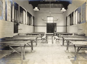 Interior view at the Public Mortuary, Hill Road, Hong Kong