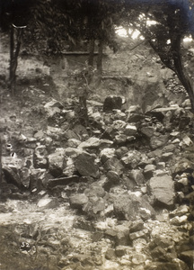 Damage caused by the 19th July 1926 rainstorm, Kennedy Road, Hong Kong
