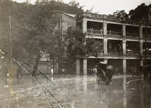 Flooding caused by the 19th July 1926 rainstorm, Queen’s Road, Central, Hong Kong