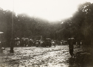 Flooding caused by the 19th July 1926 rainstorm, Queen’s Road, Central, Hong Kong