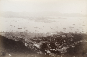 Hong Kong harbour and Kowloon (九龍), viewed from the Peak, Hong Kong