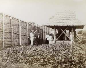 A customs outpost on the boundary between Chinese and British territory, Kowloon, Hong Kong