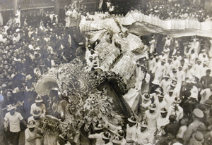 Silver Jubilee dragon procession, Hong Kong, May 1935
