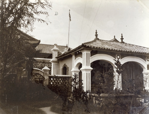 Waiting room and garden at the British Consulate, Kunming (昆明)