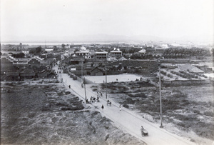 View towards Xiaguan (下关 Hsia Kwan) wharf and River Yangtze, Nanjing (南京市)