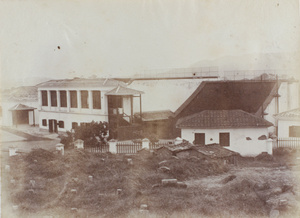 Raquet and fives courts, theatre, and cemetery, Fuzhou