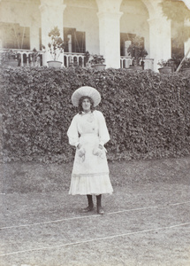 N.R.Gibb, dressed as 'Sally'