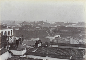 Burnt out buildings after a fire, Fuzhou, January 1890