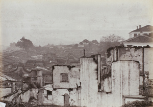 Ruined buildings after a fire, Fuzhou, January 1890