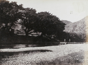 Stepping stone bridge, Bamboo Creek, Yuen Foo River