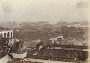 Burnt out buildings after a fire, Fuzhou, January 1890