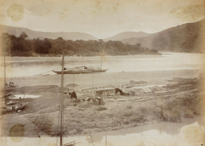 Sampans on Yuen Foo River