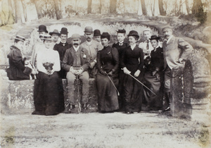 Riding picnic at mandarin's grave