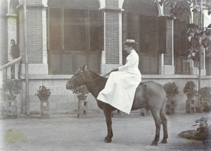 Woman on a horse