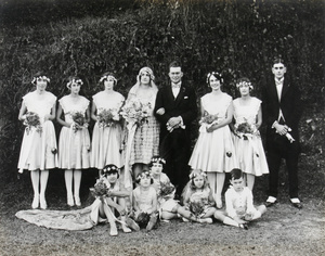 Wedding photograph - Bunch Oswald and Bob Sutherland, Tai Hing, Fuzhou