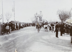 Procession with paper giants