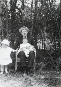 Harold Peck, with Stanley and Barry Peck