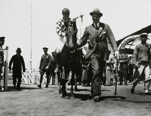 Lampson with 'Lamprey' ridden by Oswald Dallas, Peking
