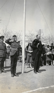 Sir Miles Lampson at the King's Birthday Parade, Peking