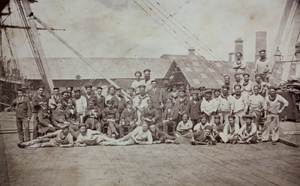 Officers and crew of HMS Elk