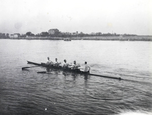 Rowing on the Huangpu River, Shanghai