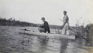 Punting in marshland