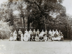 A large formal group in a garden