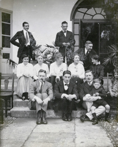 A group on a veranda at 'Errol', Shanghai