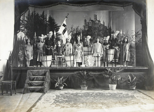 A childrens' theatrical production relating to English knights