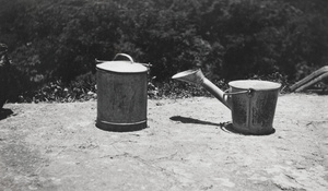 Metal covered can and bucket