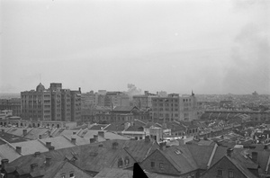 Explosions viewed from a high vantage point