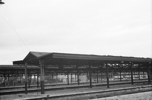 Bomb damaged platforms, North Railway Station, Shanghai