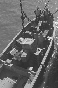 Trunks and packing cases in lighter, Shanghai