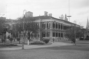 British Consulate, with sandbags, Shanghai