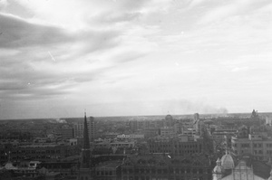 Distant fires, viewed from the Metropole Hotel, Shanghai