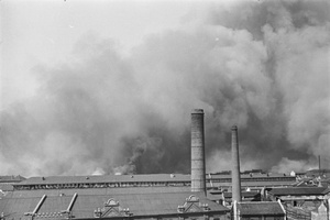 Fires near factories and warehouses, Shanghai