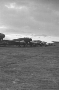 Curtiss C-46 Commando aircraft, Civil Air Transport airfield, Sanya, Hainan Island