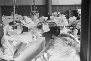 Patients in a hospital ward, Shanghai