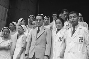 Hospital nurses and staff, Shanghai