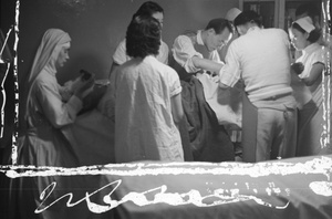 Operation in hospital operating theatre, Shanghai