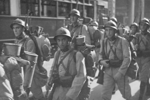 French infantry troops, Shanghai