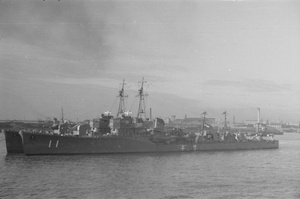 SAGI (鷺) and KARI (雁), IJN Ōtori class torpedo boats, Huangpu River, Shanghai