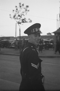 Shanghai Municipal Policeman with motorcycle goggles, Shanghai