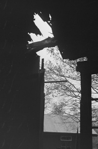 Bomb damaged childrens' dormitory, Shanghai